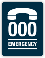 Dial 000 in an emergency