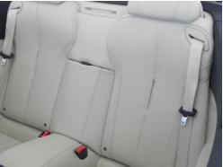BMW vehicle showing a concealed zip in a seat backrest seam