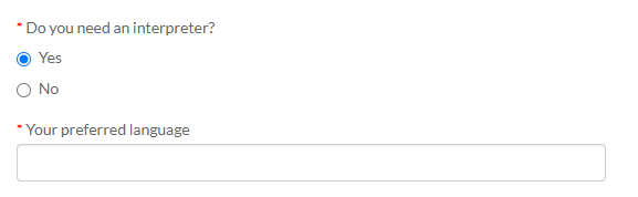 Yes radio button is checked with a question underneath