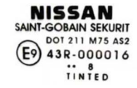 Text including the words 'Nissan', 'AS2' and 'TINTED