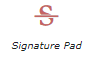 Name ' Signature Pad' with an image of a signature
