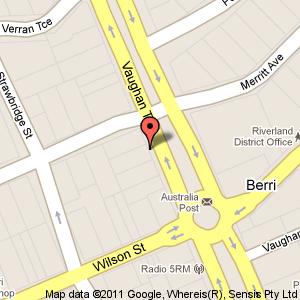 Link to Google maps for 29 Vaughan Terrace, Berri SA 5343